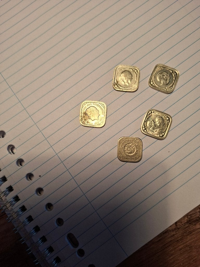 5 centen verschillende bijzondere collecters items, Postzegels en Munten, Ophalen of Verzenden, Koningin Juliana, 5 cent, Losse munt