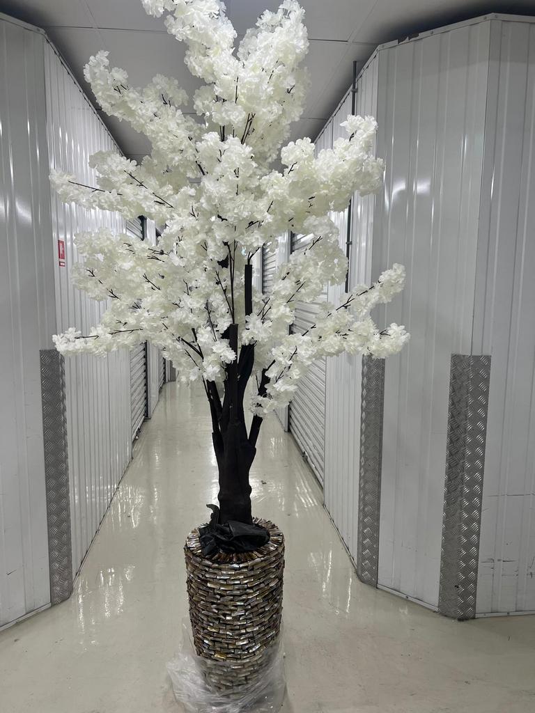 Schelpenvazen met bloesem boom, Ophalen of Verzenden