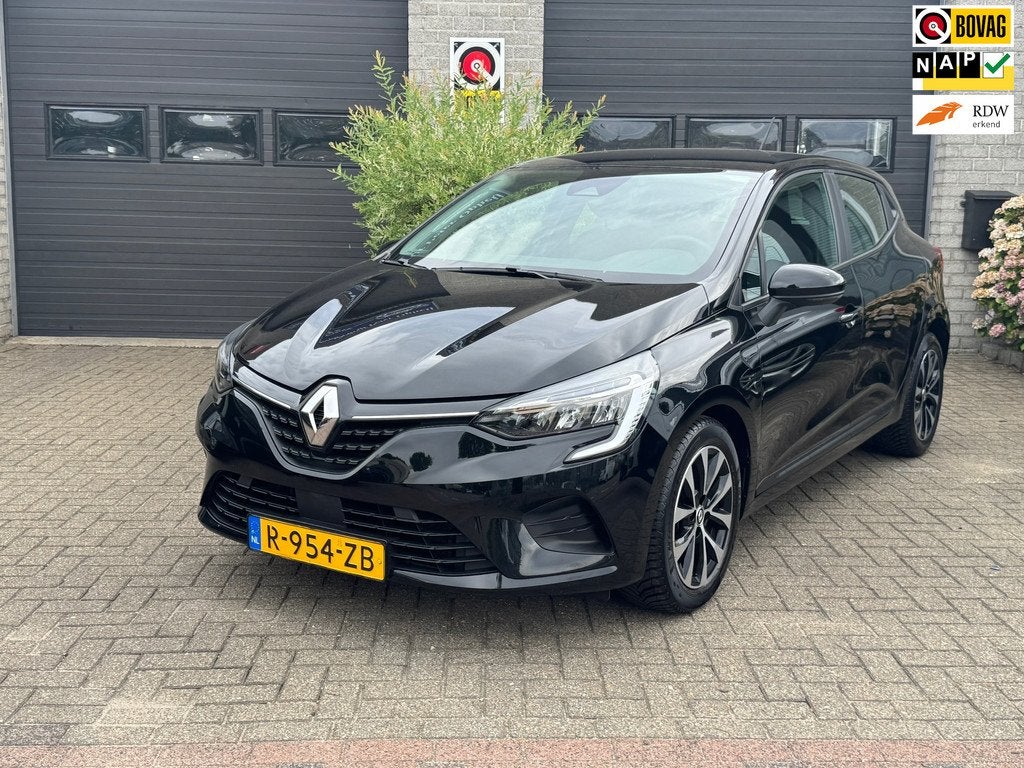 Renault Clio 1.0 TCe 90 Equilibre *Carplay*LM velgen*, Auto diversen, Schadeauto's, Renault, Zwart, Handgeschakeld, 999 cc