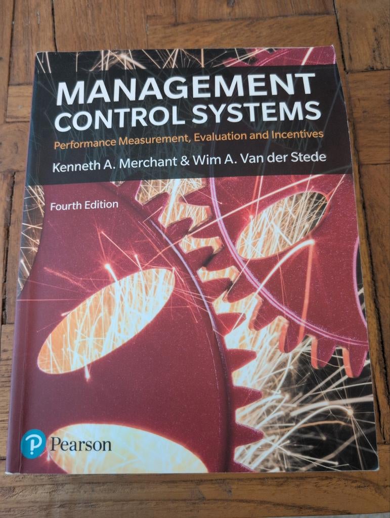 Management Control Systems - 4e editie, Boeken, Studieboeken en Cursussen, Kenneth A. Merchant & Wim A. Van der Stede, Zo goed als nieuw
