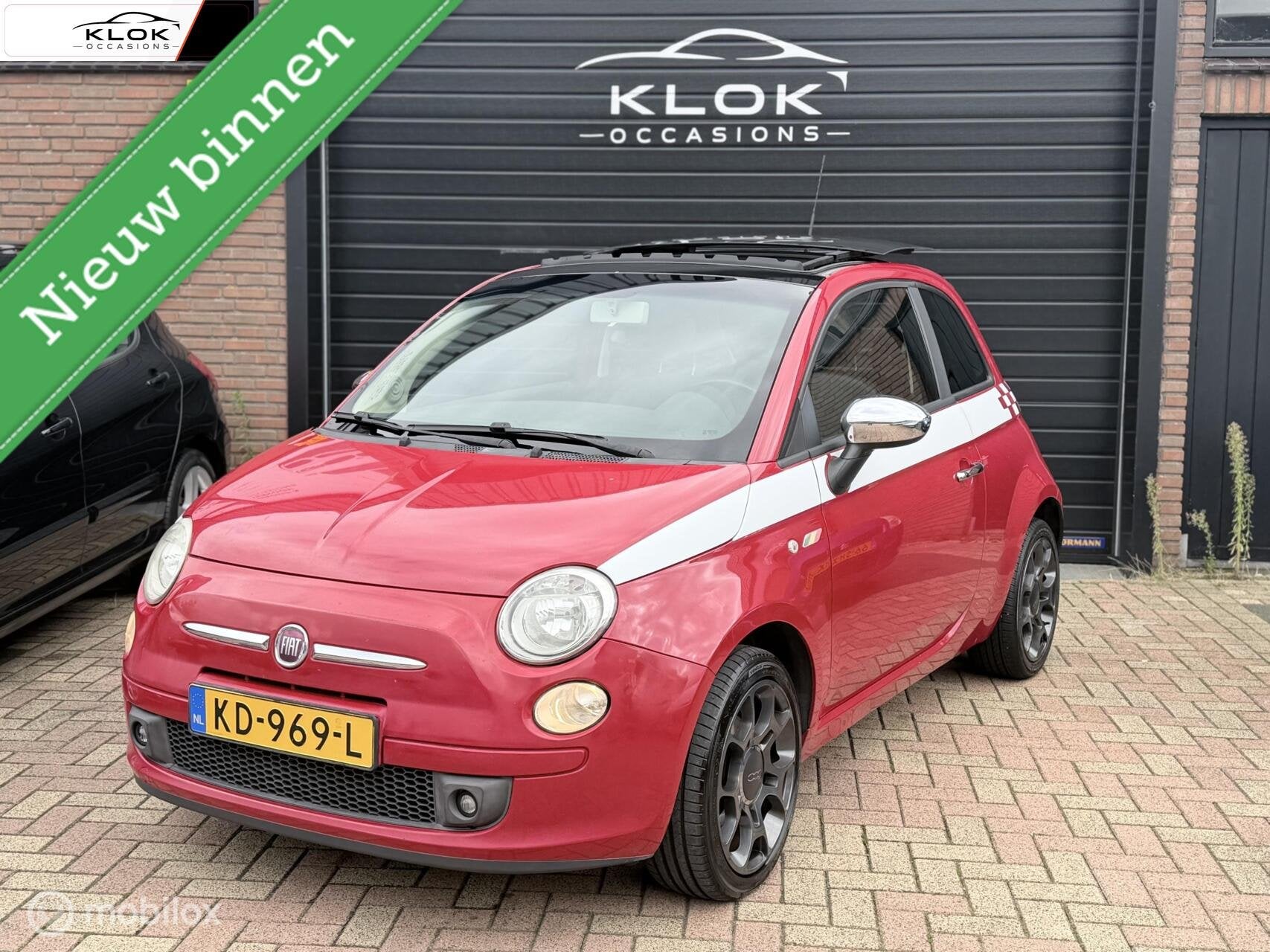 Fiat 500 1.4-16V Sport Pano Leder Airco Bluetooth New APK, Auto's, Voorwielaandrijving, Euro 5, 101 pk, 31 €/maand