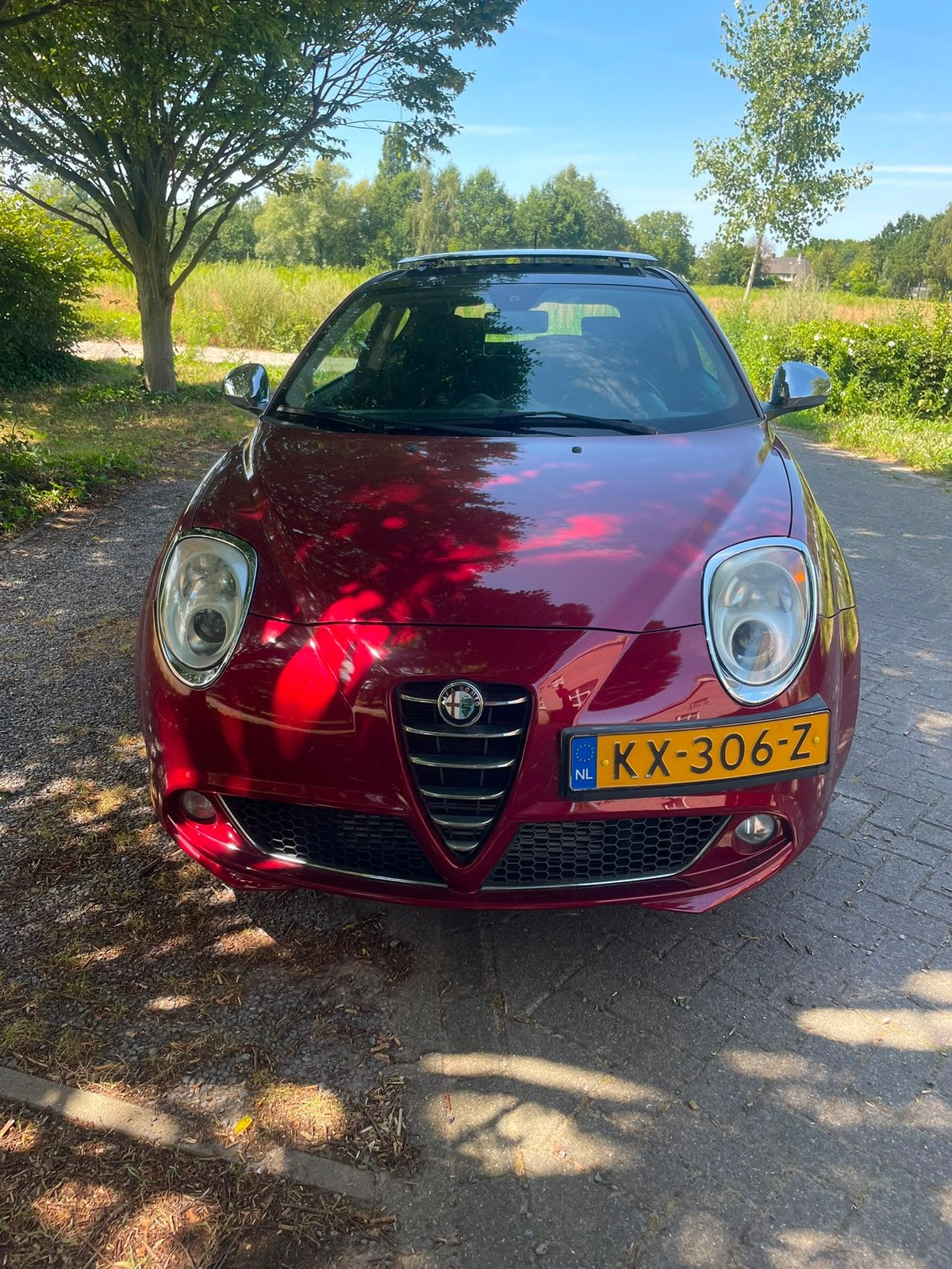 Alfa Romeo MiTo 0.9 Turbo Twin AIR 63KW 2012 Rood, Auto's, Voorwielaandrijving, Euro 5, Stof, Zwart