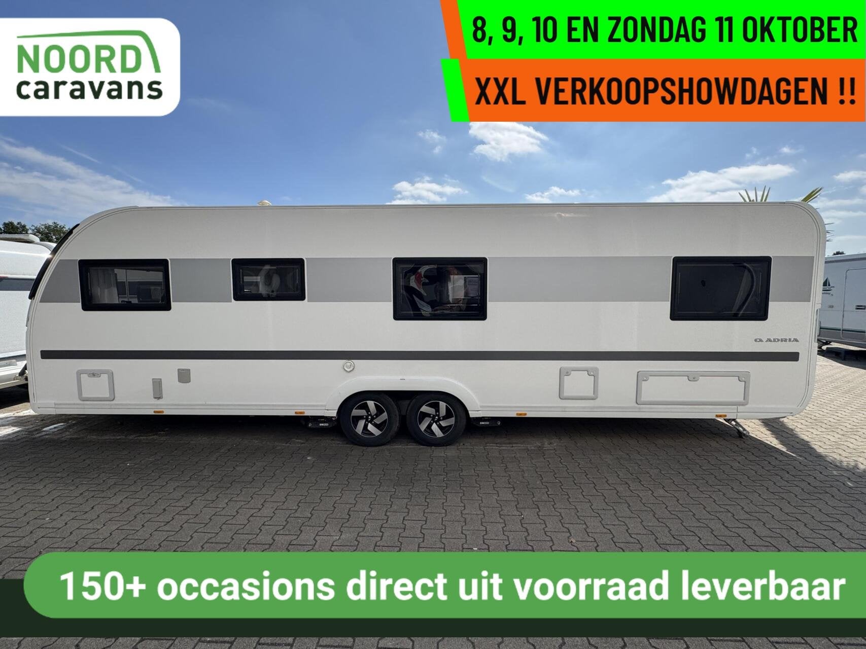 Adria ALPINA - XXL VERKOOPSHOW 1,2,3 & 4 OKT. 10-17 UUR, Caravans en Kamperen, Rondzit, Bedrijf, Adria, Meer dan 6