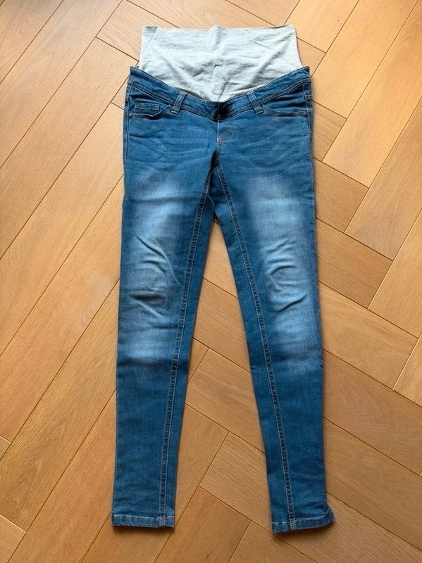 Zwangerschapsjeans, Kleding | Dames, Positiekleding, Blauw, Ophalen of Verzenden, Zo goed als nieuw, Broek of Spijkerbroek