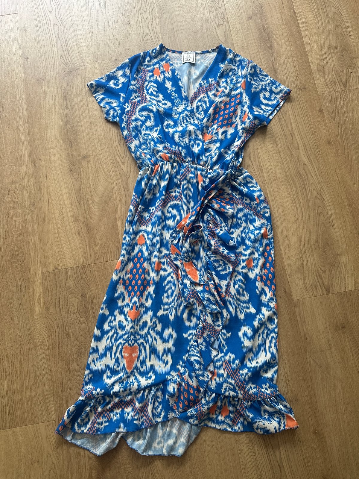 Zomerse wikkeljurk Sweet Jewellery, Maat 38/40 (M), Blauw, Ophalen of Verzenden, Zo goed als nieuw