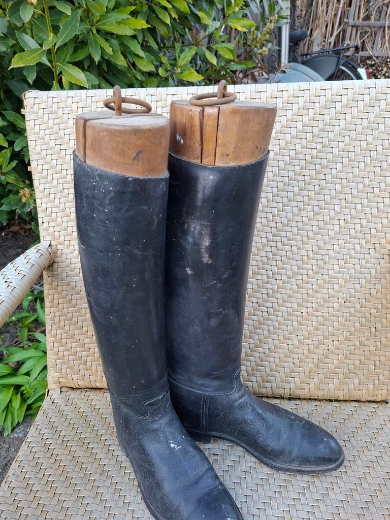Cavalerie laarzen met houten spanner maat 42, Ophalen of Verzenden, Landmacht, Nederland, Kleding of Schoenen