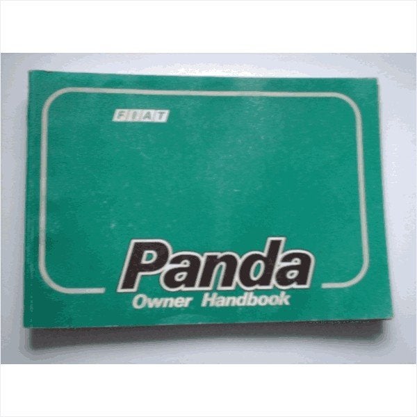 Fiat Panda Instructieboekje 1990 #1 Engels, Ophalen of Verzenden