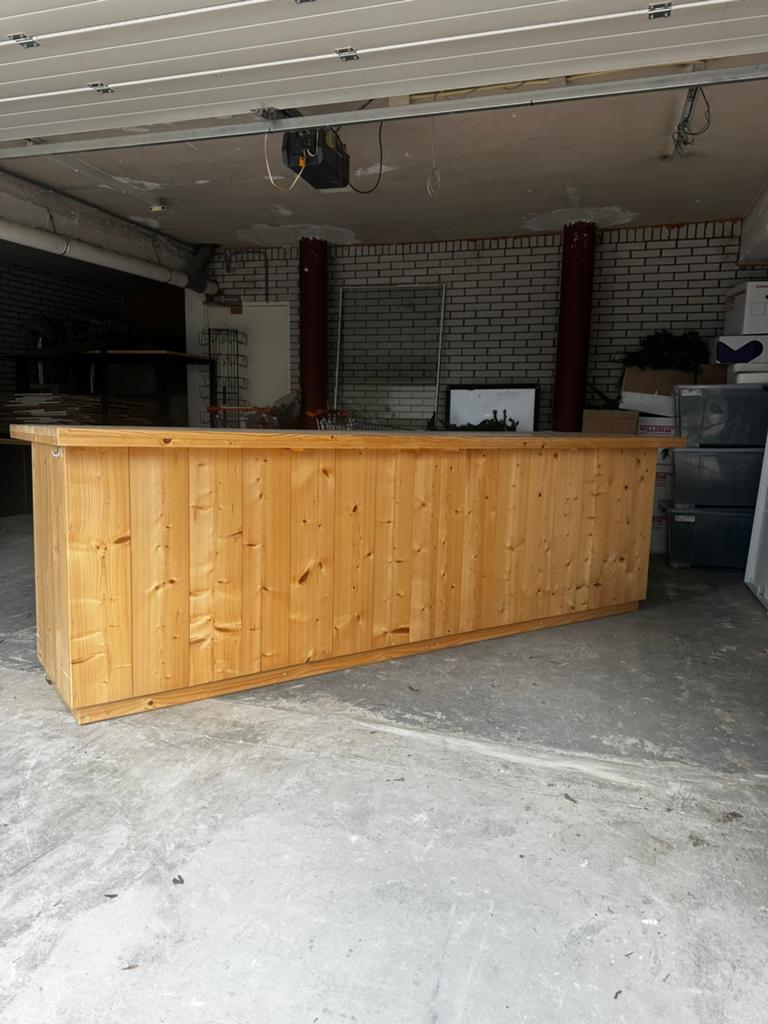 Toonbank Kassa met planken kast, Ophalen