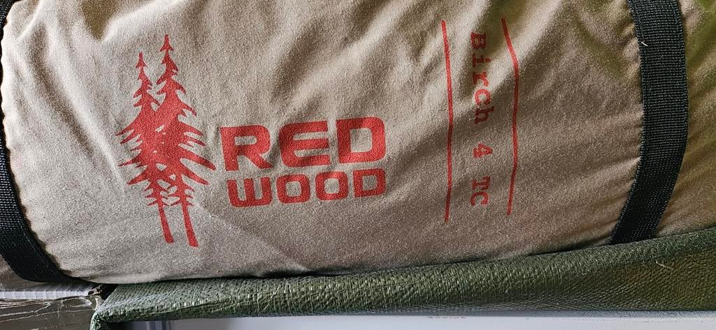 Luxe Kampeerset. Geweldig grote red wood tent. + veel meer!, Caravans en Kamperen, Tenten, Ophalen of Verzenden