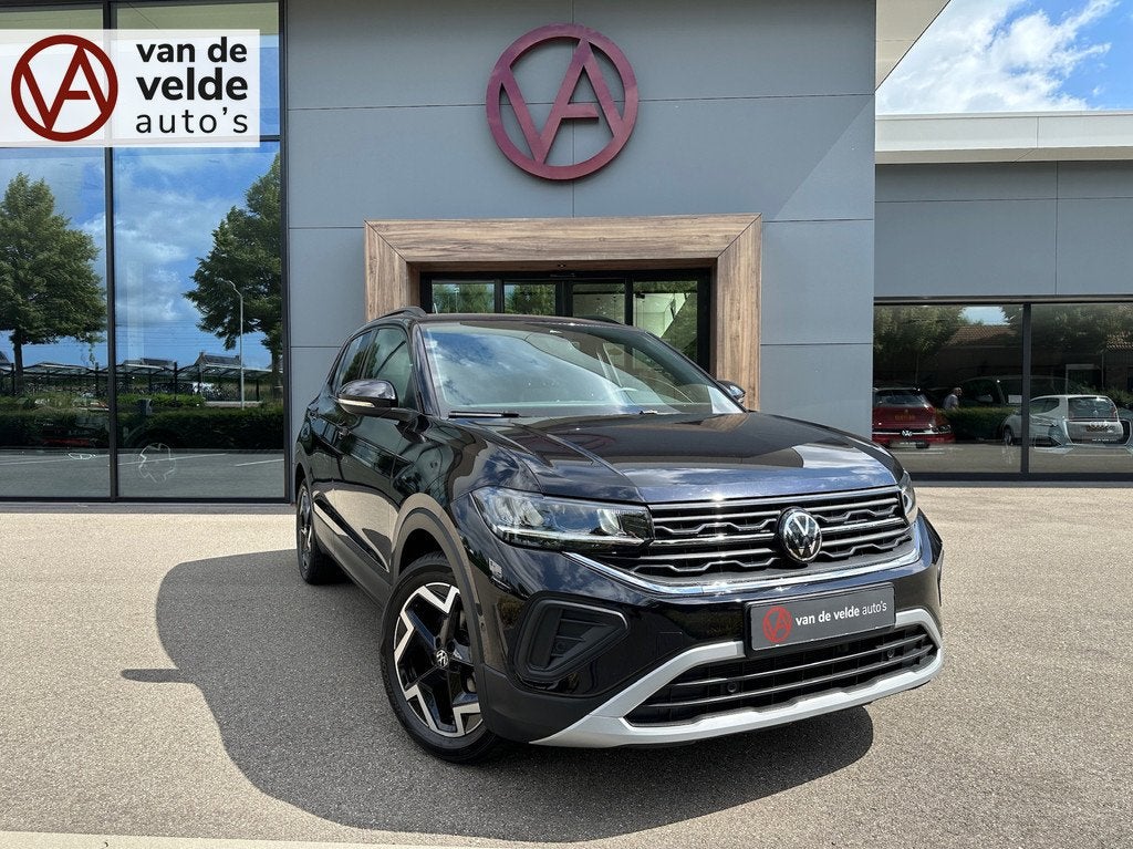 Volkswagen T-Cross 1.0 TSI 115pk DSG GOAL | Trekhaak | 4-Sea, Auto's, Volkswagen, 12 maanden, Gebruikt, Zwart, Zwart