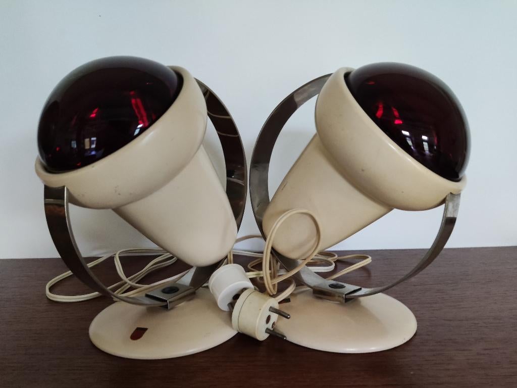 2x Philips Infraphil 7526 warmtelamp, met aluminium beugel, Witgoed en Apparatuur, Ophalen of Verzenden, Overige typen