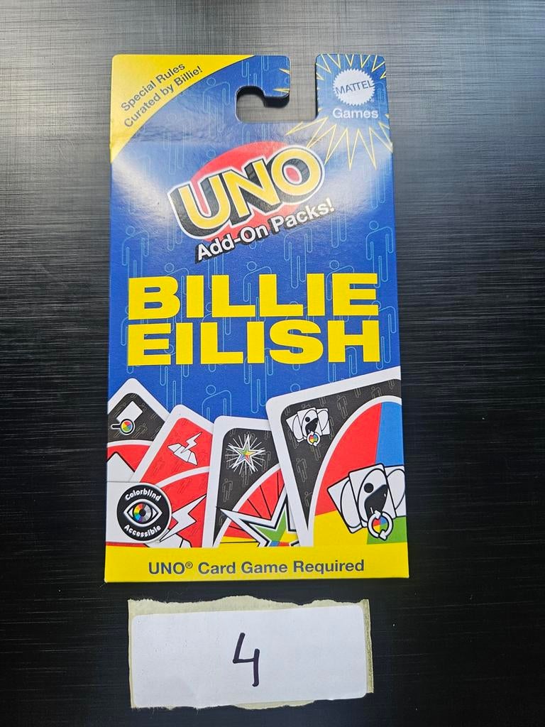 UNO Add-On Pack Billie Eilish 4/8, Ophalen of Verzenden, Nieuw