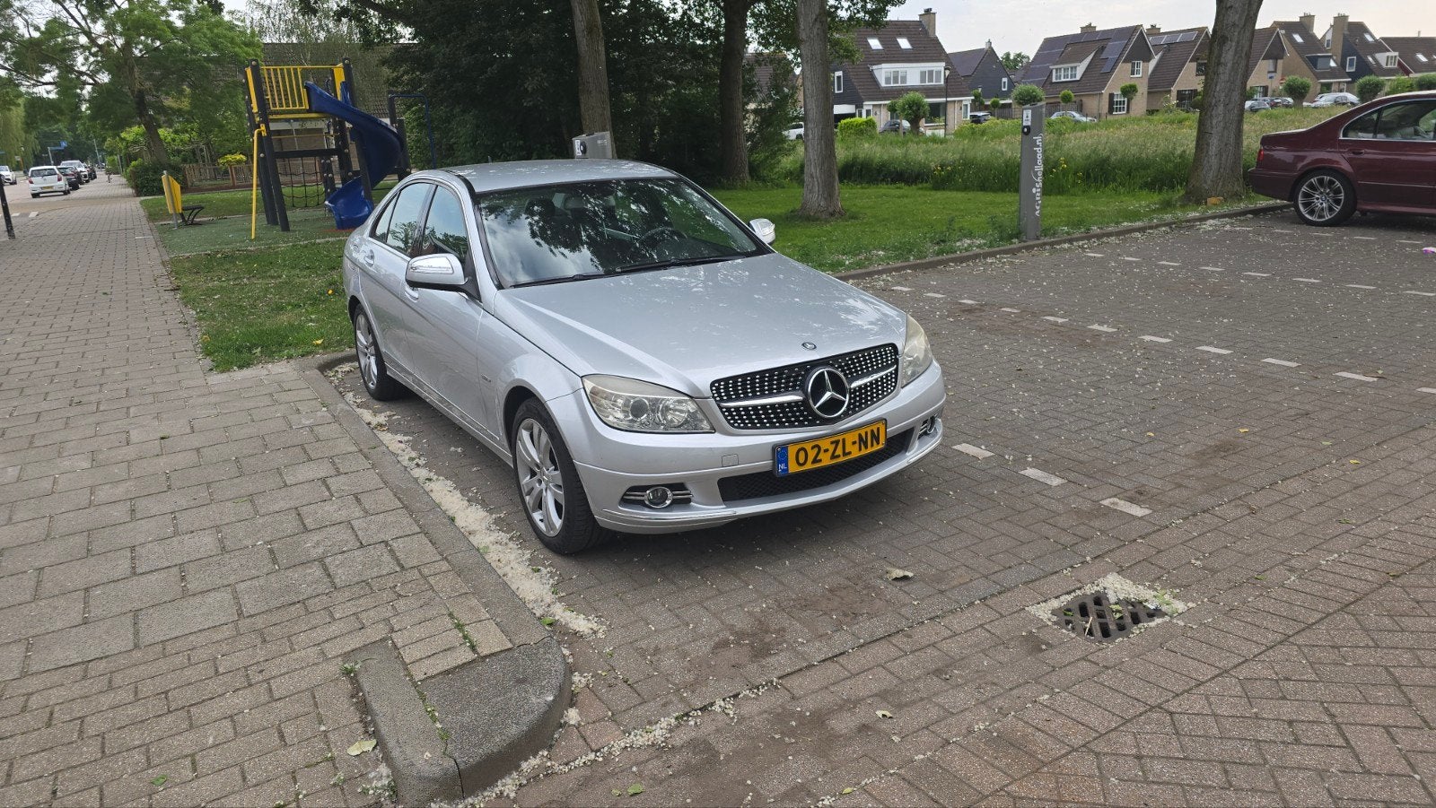 Mercedes-Benz C-Klasse C200 Kompressor Avantgarde, Auto's, Achterwielaandrijving, 1800 kg, Zwart, 4 cilinders