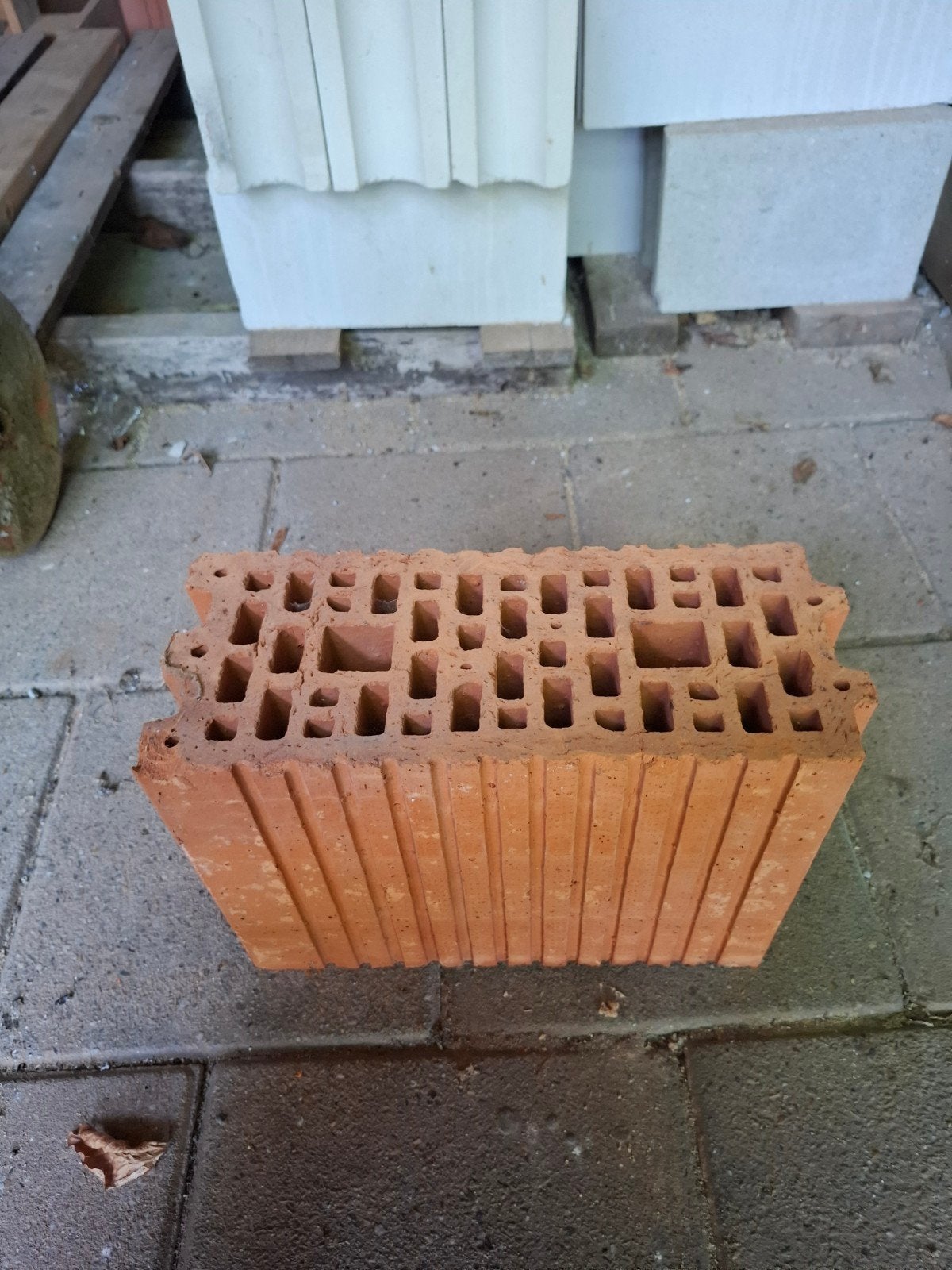 Poriso Porotherm blokken (bxlxh;13x34x25) - ca. 50 stuks, Doe-het-zelf en Verbouw, Metselstenen, Ophalen, Gebruikt, Bakstenen
