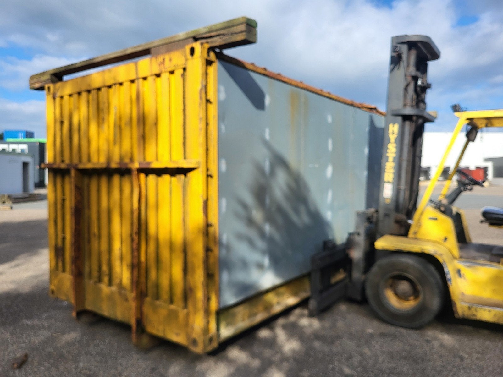 20 ft containers op slee, Zakelijke goederen, Machines en Bouw | Keten en Containers, Ophalen of Verzenden