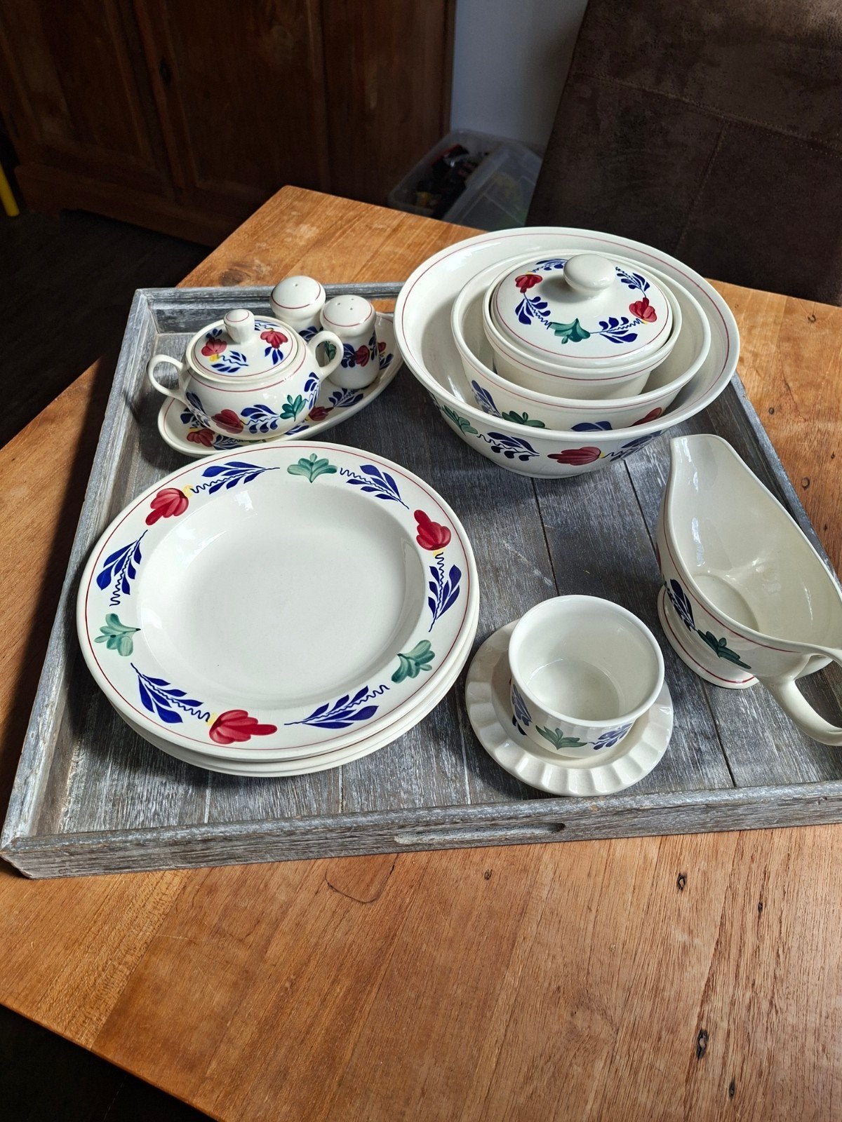 Boerenbont servies, Ophalen, Zo goed als nieuw, Aardewerk, Overige typen