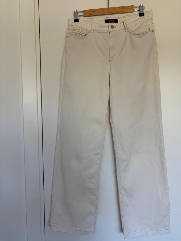 Marccain broek beige, Kleding | Dames, Broeken en Pantalons, Maat 38/40 (M), Beige, Ophalen of Verzenden, Zo goed als nieuw