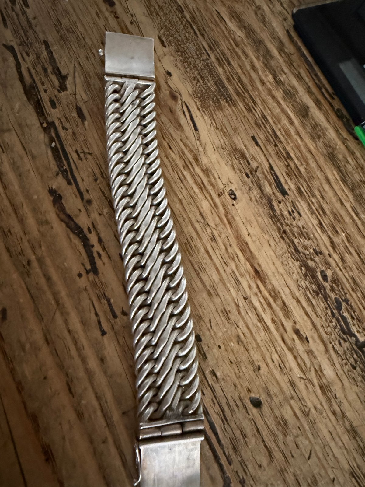 Zilveren schakelarmband - 249 gram, Ophalen of Verzenden, Gebruikt, Zilver