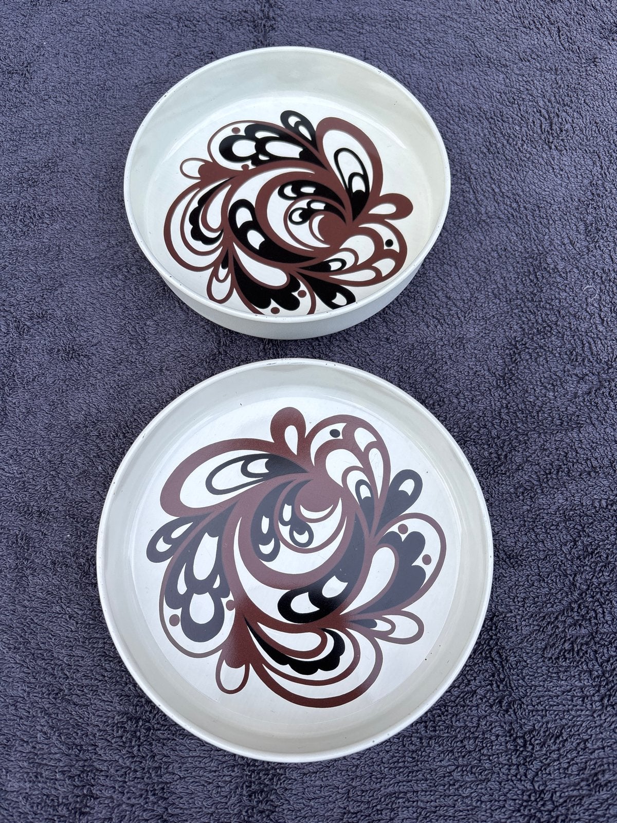 Mini Dienbladjes 13,5 cm - Design Dorthe Bruun Rasmussen, Gebruikt, Rond, Ophalen of Verzenden, Dienblad