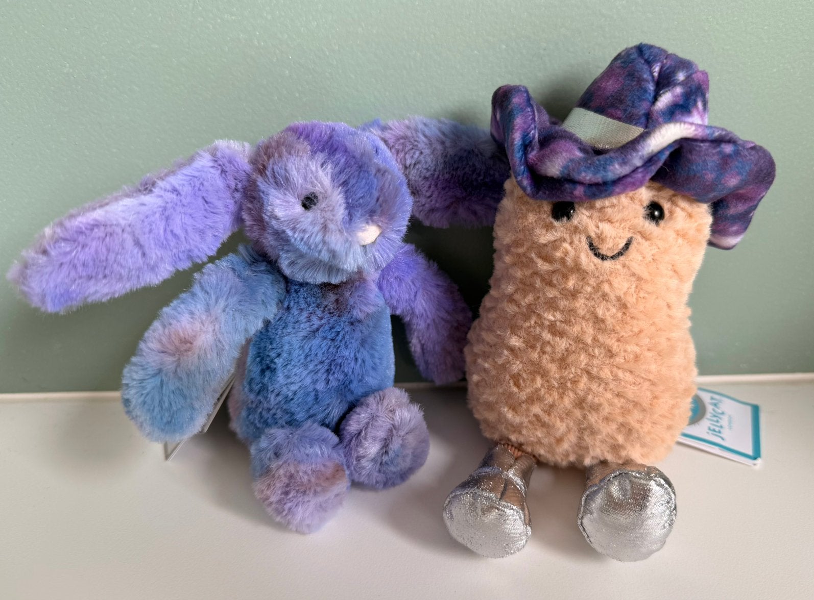 Jellycat Space Peanut & Zodihop bag charm, Ophalen of Verzenden, Nieuw, Knuffel of Figuurtje