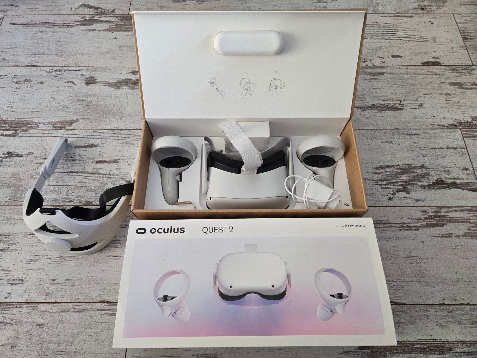 Oculus Quest 2 VR-bril 128 GB, Ophalen of Verzenden, Zo goed als nieuw, VR-bril, Overige platformen