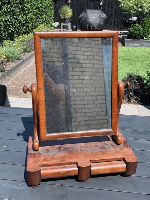 Antieke kaptafel, Huis en Inrichting, Tafels | Kaptafels, Ophalen, Minder dan 50 cm, Gebruikt, Minder dan 100 cm