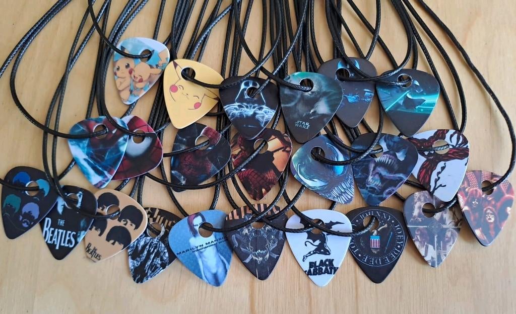 Gitaar plectrums pokemon, spiderman,star wars, The Beatles, Ophalen of Verzenden, Nieuw, Elektrische gitaar