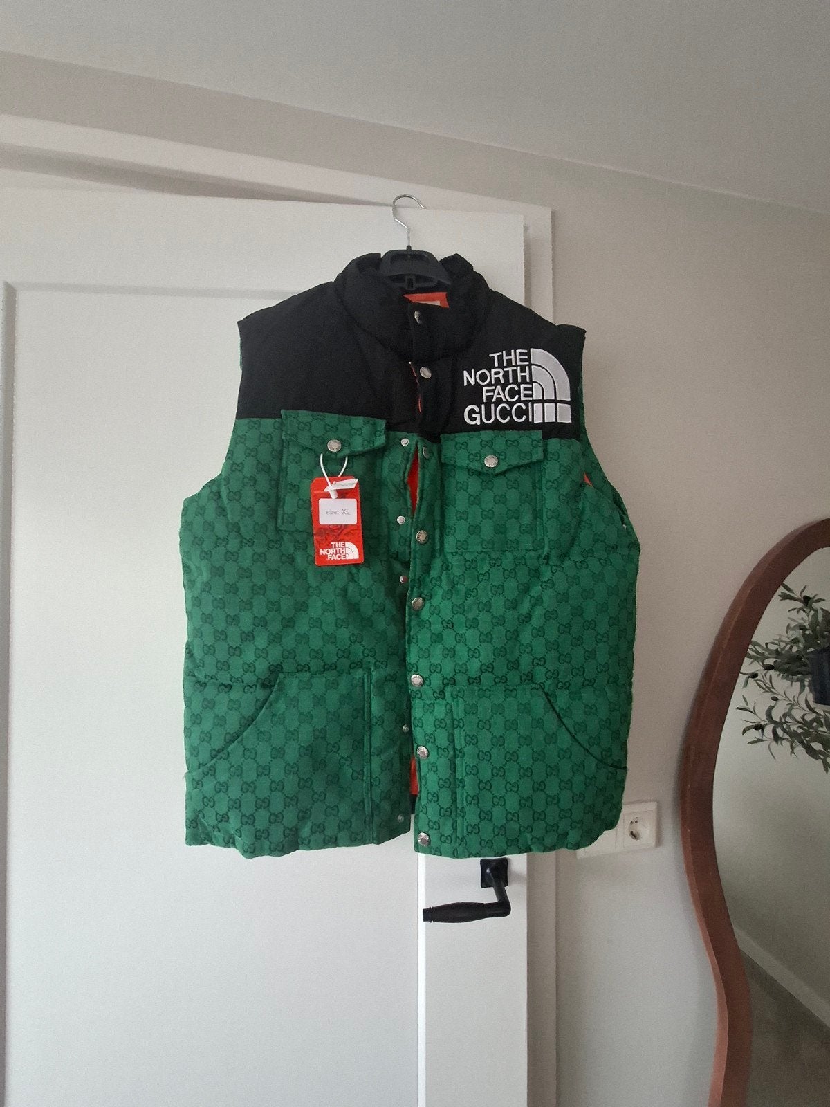 Gucci x The North Face Bodywarmer - Groen, Ophalen of Verzenden, Gucci x The North Face, Groen, Maat 56/58 (XL)