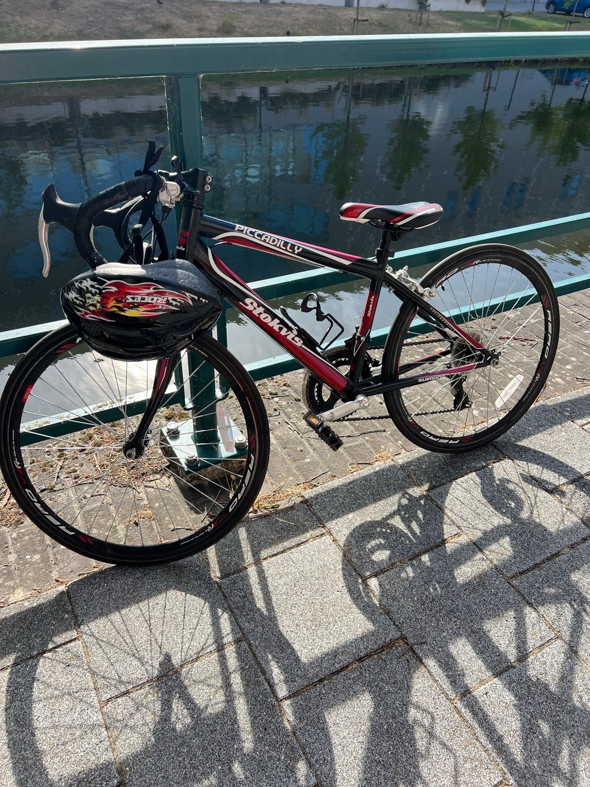 Stokvis Piccadilly racefiets - Zwart/rood kind, Overige merken, Minder dan 10 versnellingen, Gebruikt, Aluminium