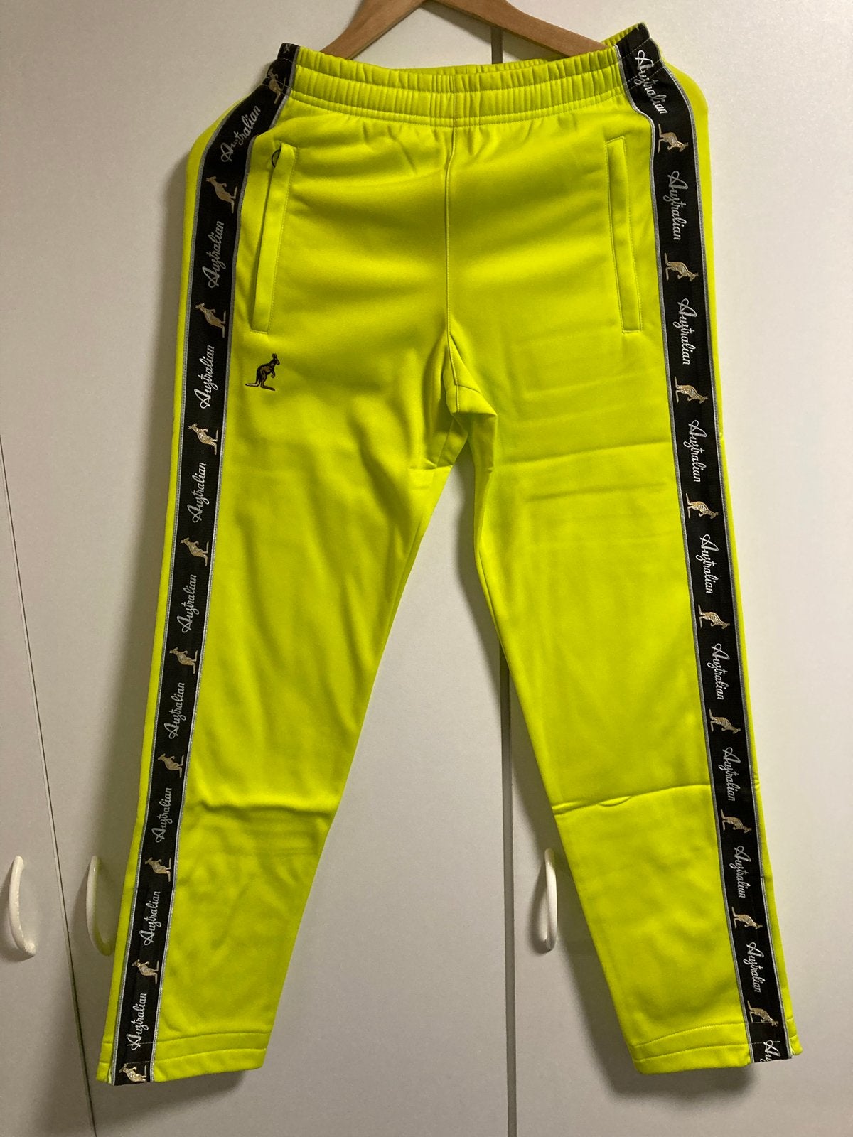 Australian broek 3XS neon yellow, Ophalen of Verzenden, Nieuw, Geel