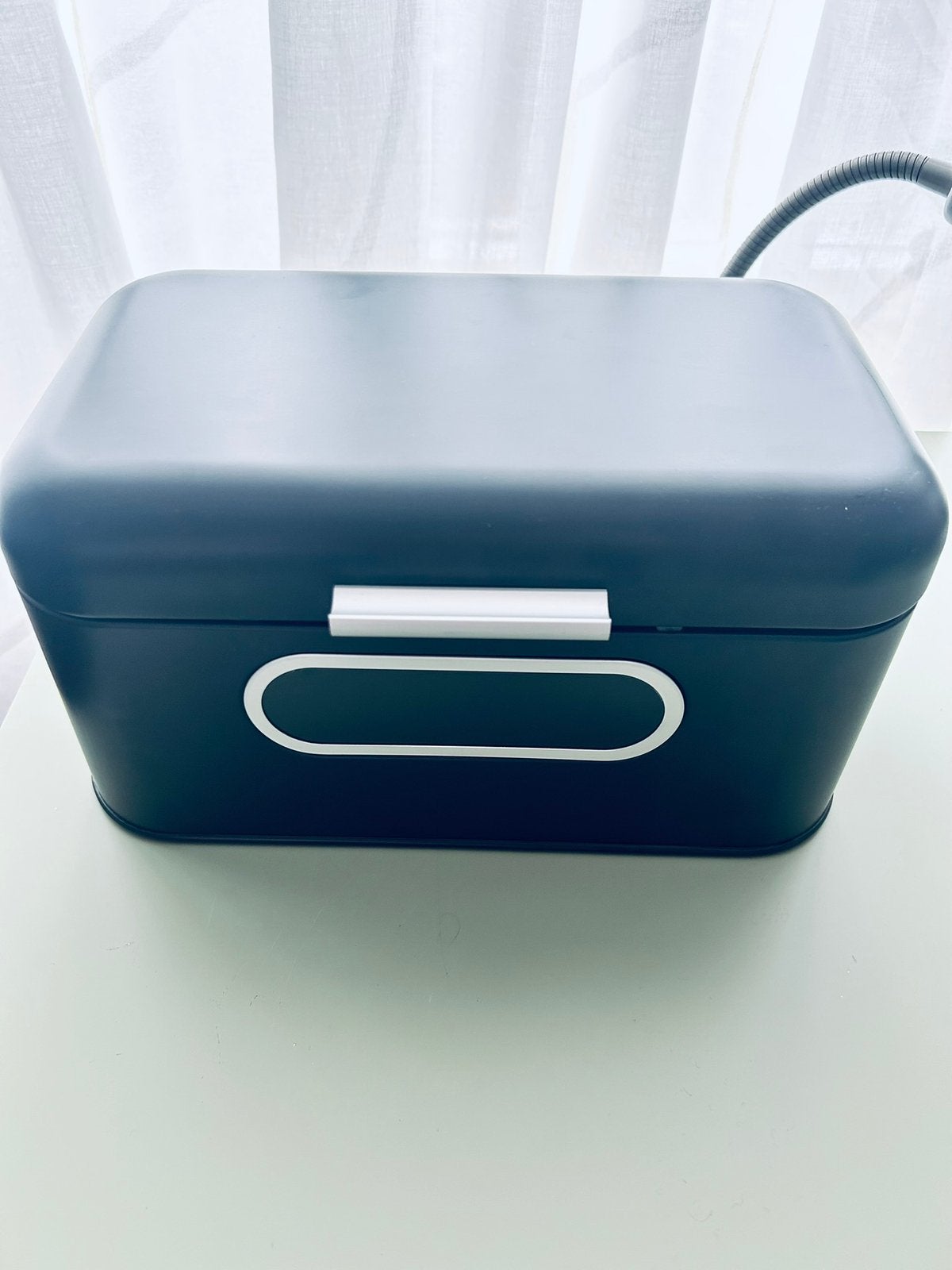 Broodtrommel Livarno Home 30 x 18 x 15 cm Zwart Als nieuw, Ophalen of Verzenden, Zo goed als nieuw, Zwart, Metaal