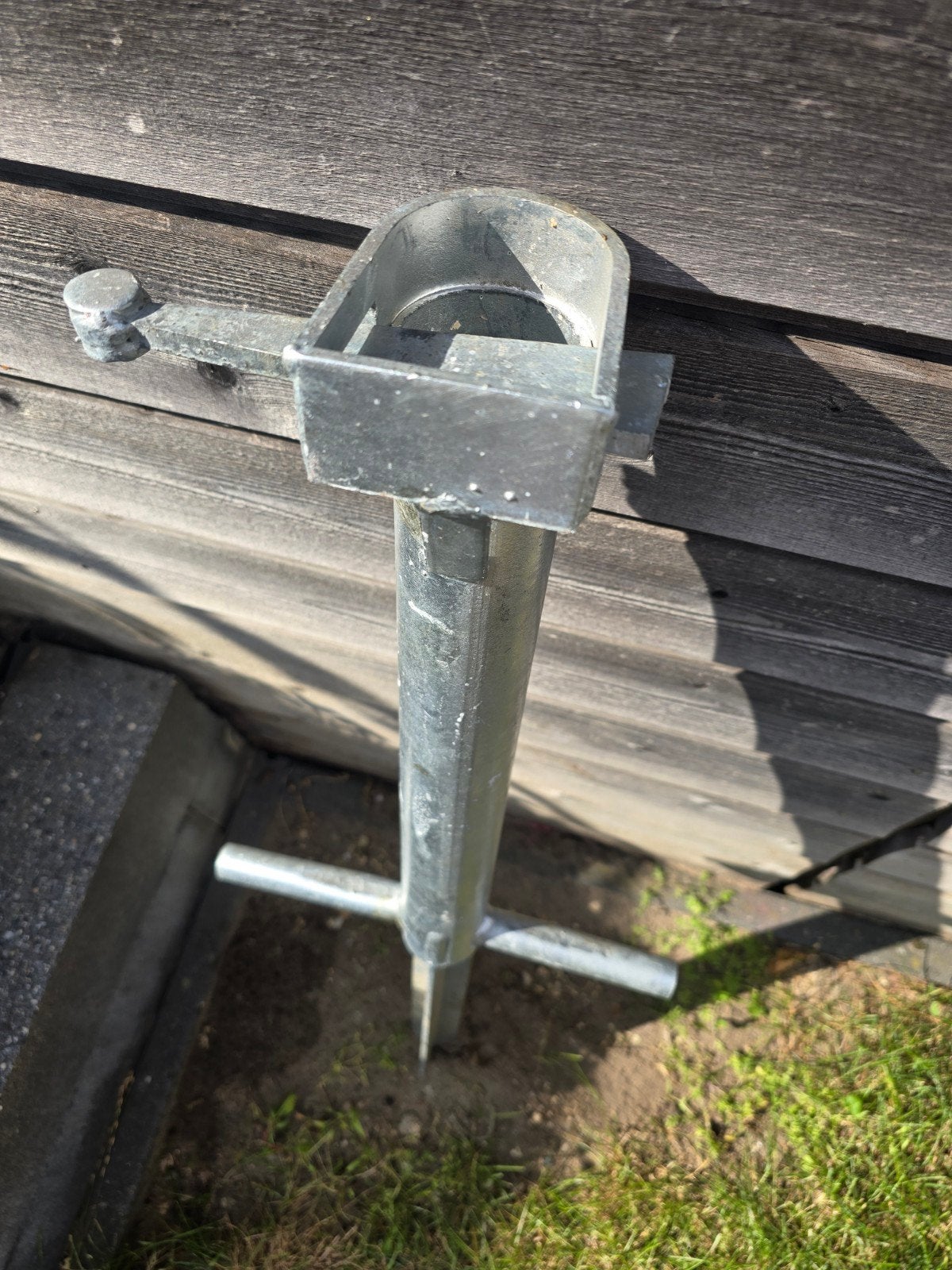 Grondboor / Paalhamer - Verzinkt, Ophalen, Gebruikt, Grondboor