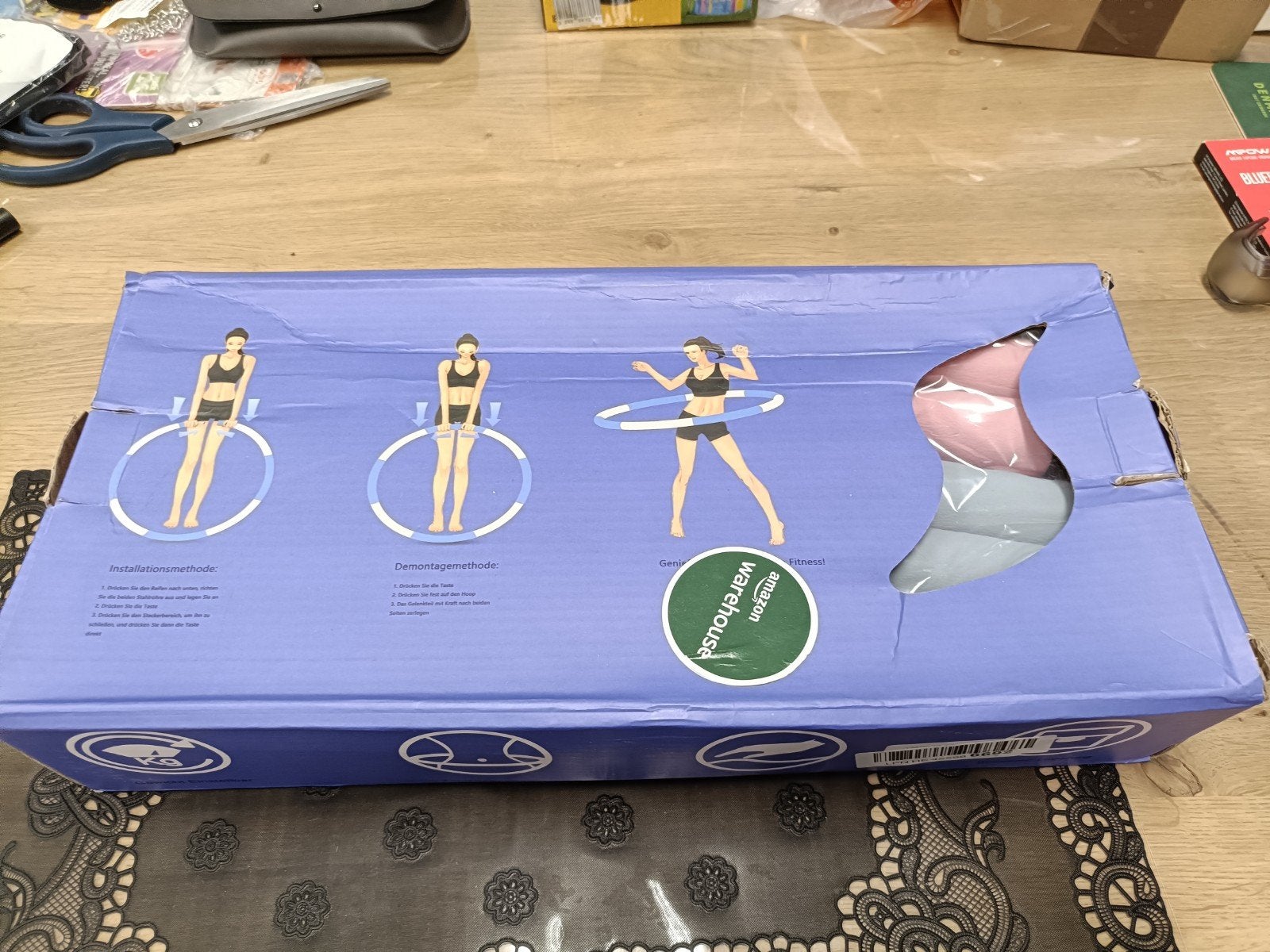 Nieuwe Demontabele Hoelahoep, Ophalen of Verzenden, Met gewicht, Nieuw, Fitness hoelahoep