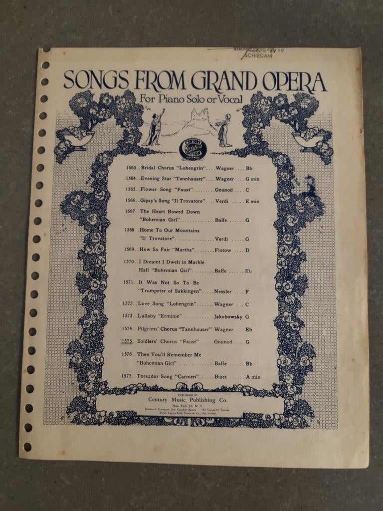 Bladmuziek - Faust - Soldiers' chorus, Ophalen of Verzenden, Artiest of Componist, Populair