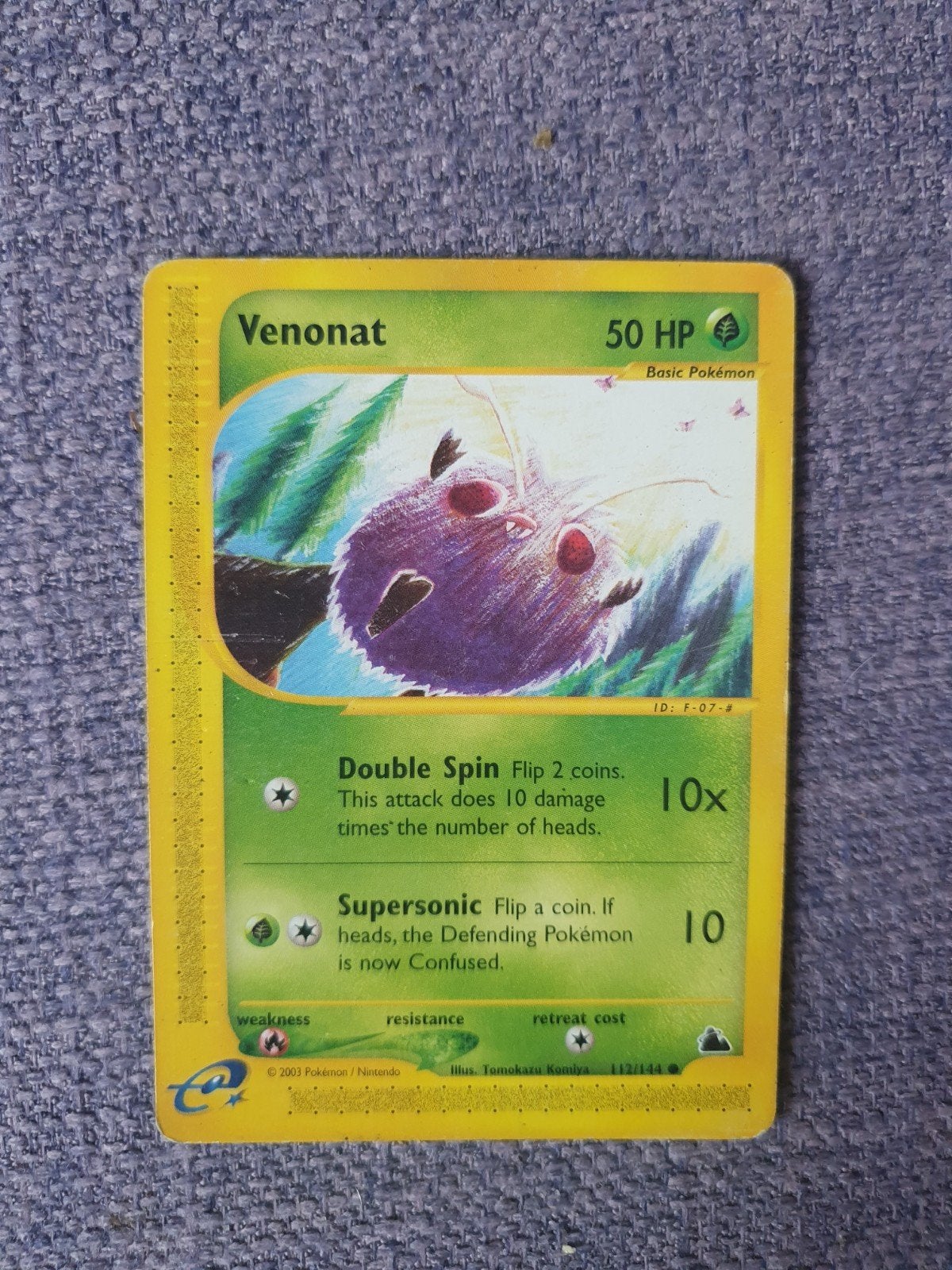 Venonat 112/144 pokemon kaart, Ophalen of Verzenden