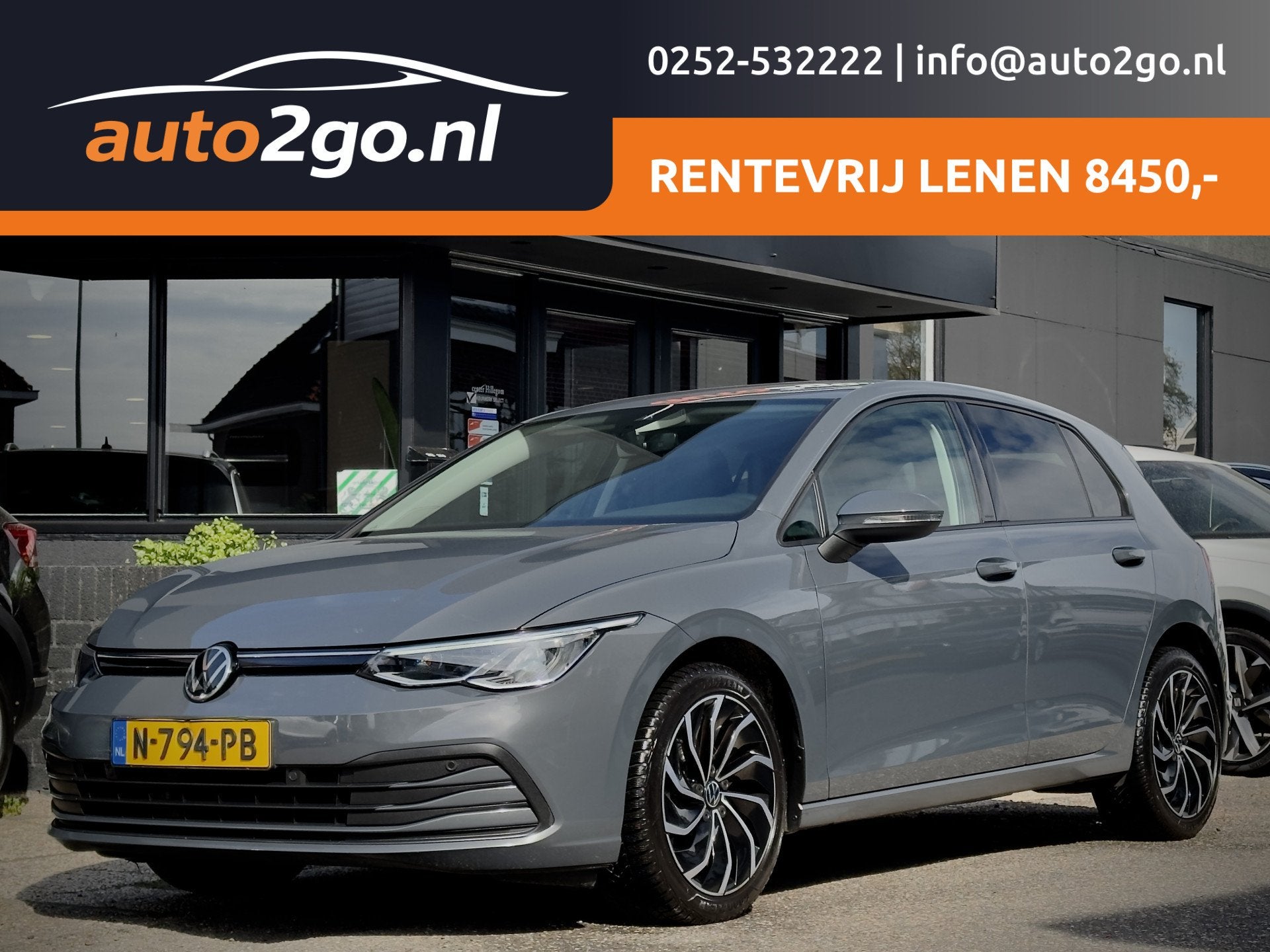 Volkswagen Golf 1.5 TSI R-LINE NAVI DIGI-DASH APPLE-CARPLAY, Auto's, Voorwielaandrijving, Euro 6, 4 cilinders, Grijs
