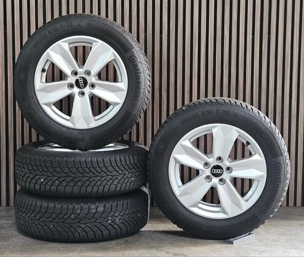 Nette 15" Orig AUDI A1 Velgen+GOEDE Banden 5x100 polo ibiza, Gebruikt, 15 inch, -, -