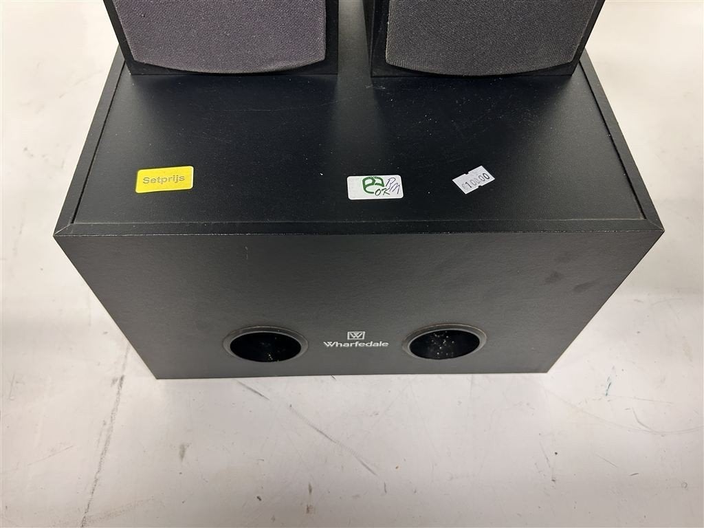 A7416. Wharfedale Sub Bass en 2 Satellite, model 2130, Overige merken, Gebruikt, Subwoofer, Ophalen of Verzenden