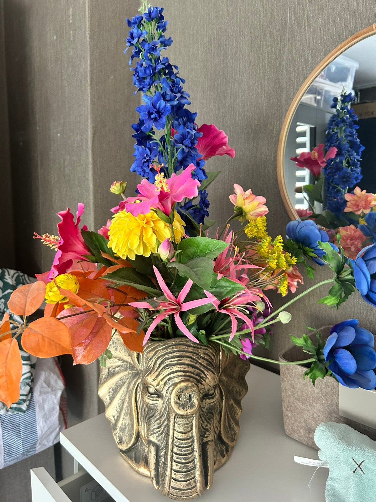 Kunst boeket Intratuin, Ophalen of Verzenden, Zo goed als nieuw