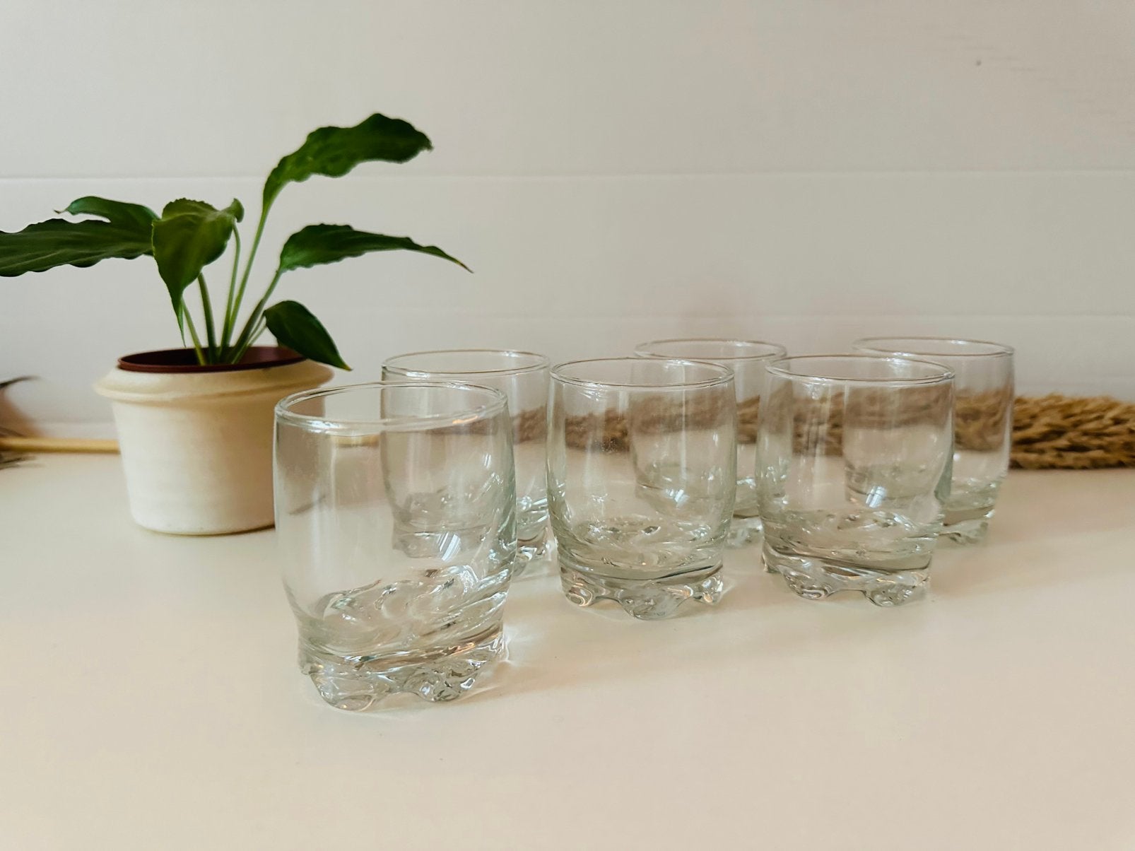 Rocco Bormioli glaasjes 6x, Verzamelen, Glas en Borrelglaasjes, Ophalen of Verzenden, Zo goed als nieuw, Borrel- of Shotglas