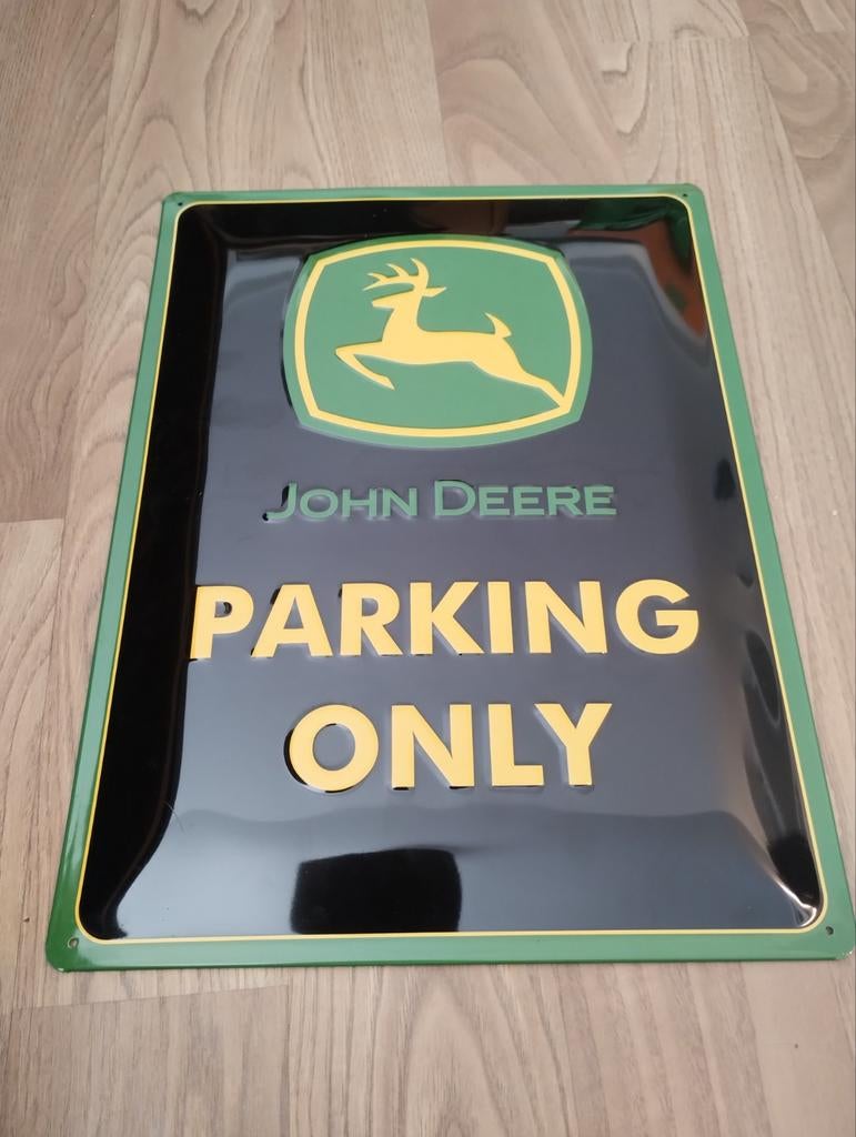 Reclamebord John Deere, Ophalen, Zo goed als nieuw, Reclamebord