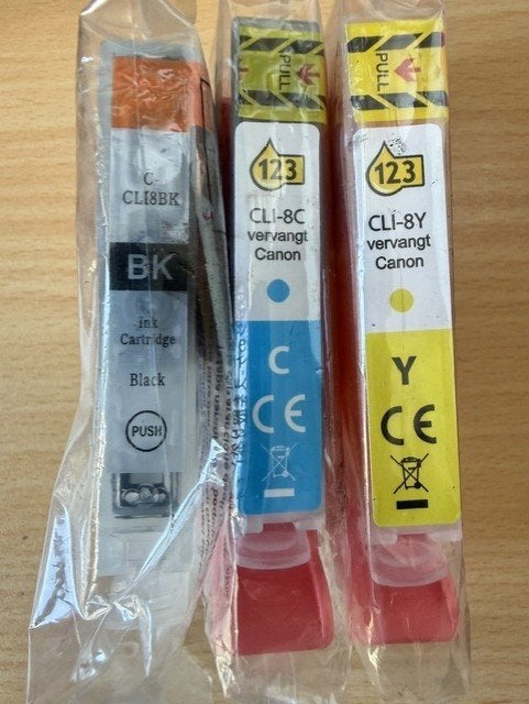 Te Koop : Canon PG-5 (zwart)  en  CLI-8 cartridges, Ophalen of Verzenden, Nieuw, Cartridge, 123 inkt.nl