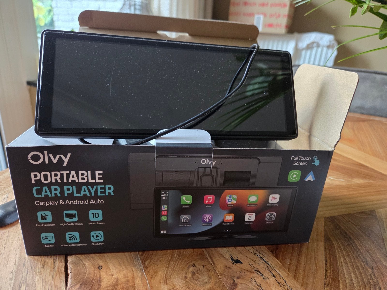 Olvy Draagbare Car Player met CarPlay & Android Auto, Ophalen of Verzenden, Zo goed als nieuw