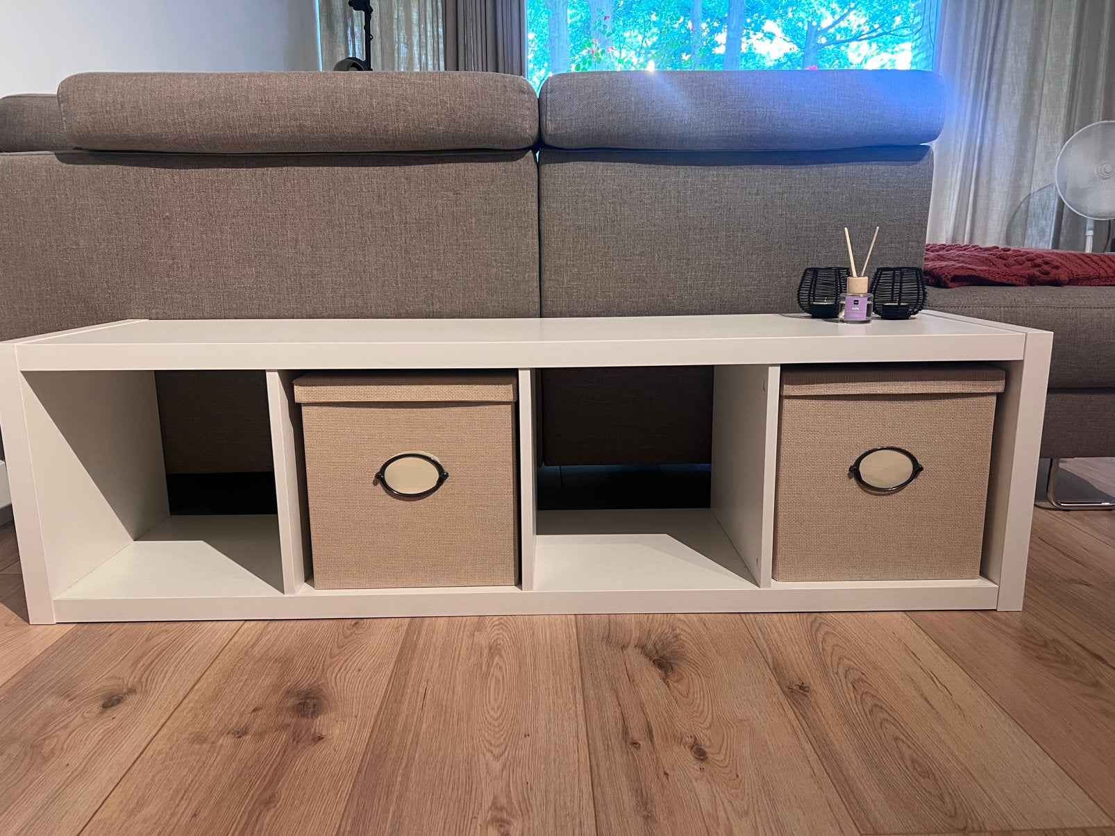 Ikea KALAX kast wit + mandjes, Ophalen