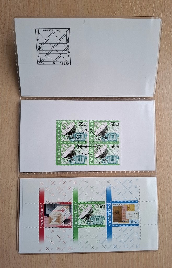 Postzegelmapje PTT 1981 - 100 jaar telefonie, Postzegels en Munten, Postzegels | Nederland, Verzenden, Na 1940, Postfris