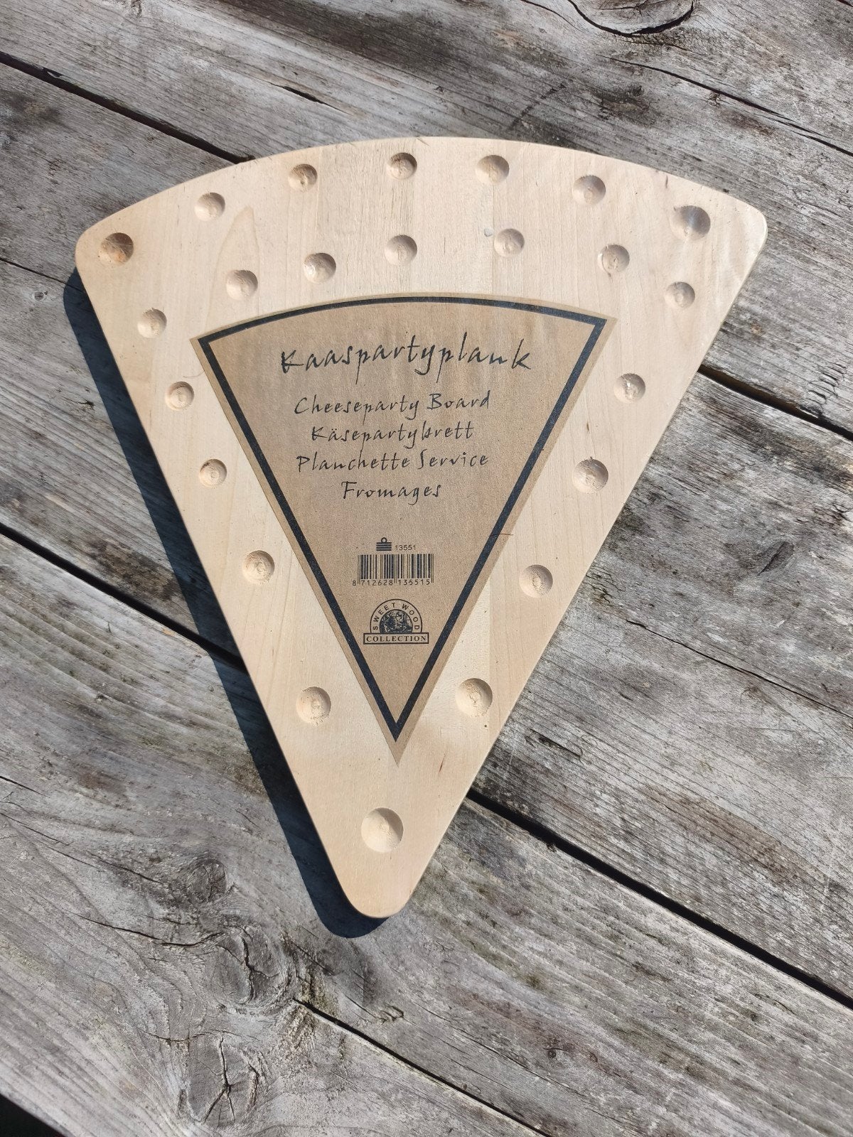 Kaasplankje / Kaaspartyplank Nieuw!, Beige, Hout, Snij-/serveerplank, Nieuw