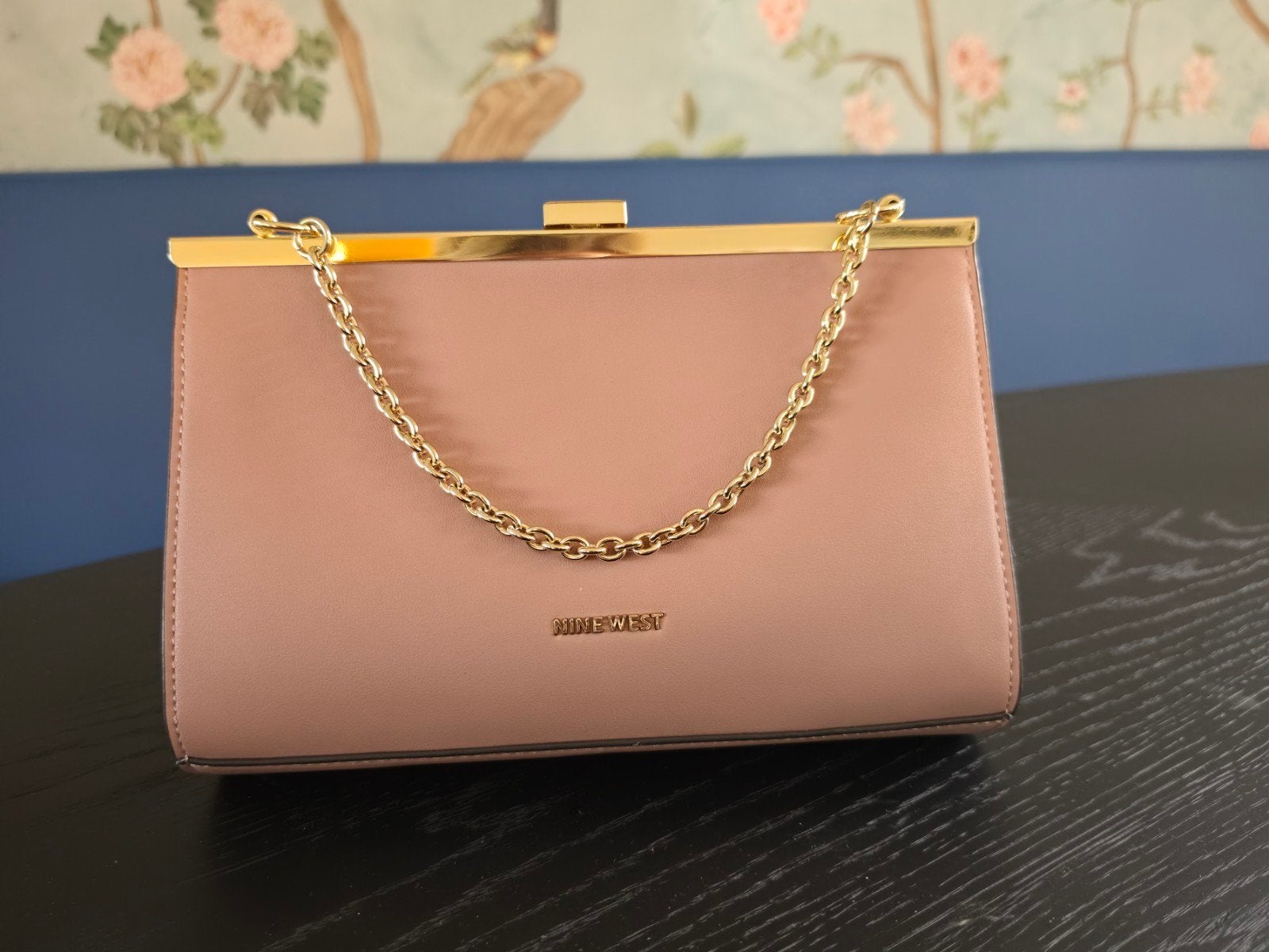 Nine West Blush Roze Clutch met Twee Bandjes, Ophalen of Verzenden, Zo goed als nieuw, Roze, Handtas