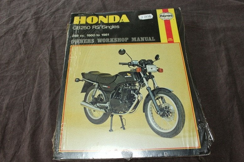 Honda CB250RS singles 1980-1981 werkplaatsboek manual, Motoren, Ophalen of Verzenden, Honda