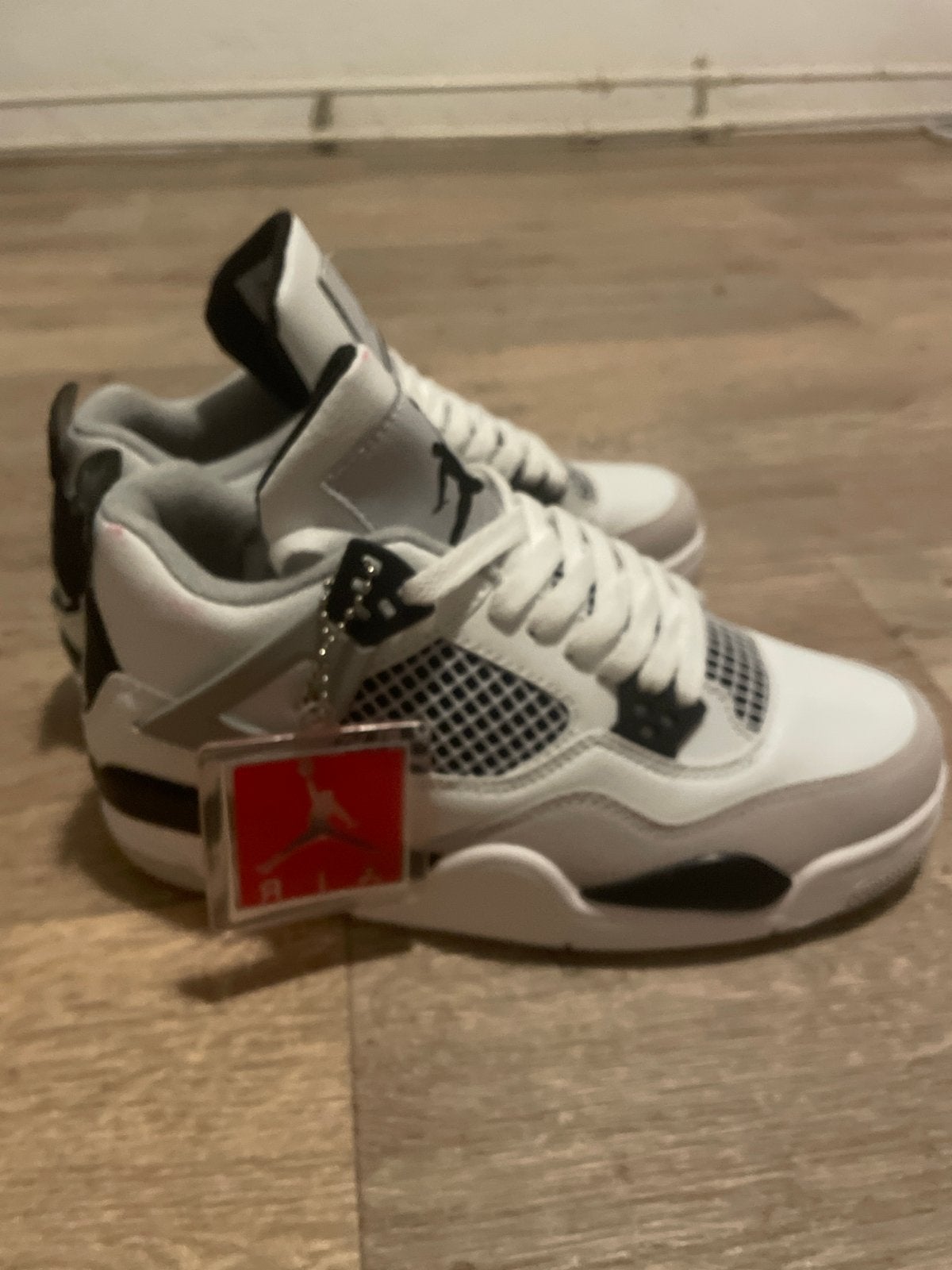 Nike Air Jordan 4 Retro Military Black sneakers, Kleding | Heren, Ophalen of Verzenden, Nieuw, Wit, Sneakers of Gympen