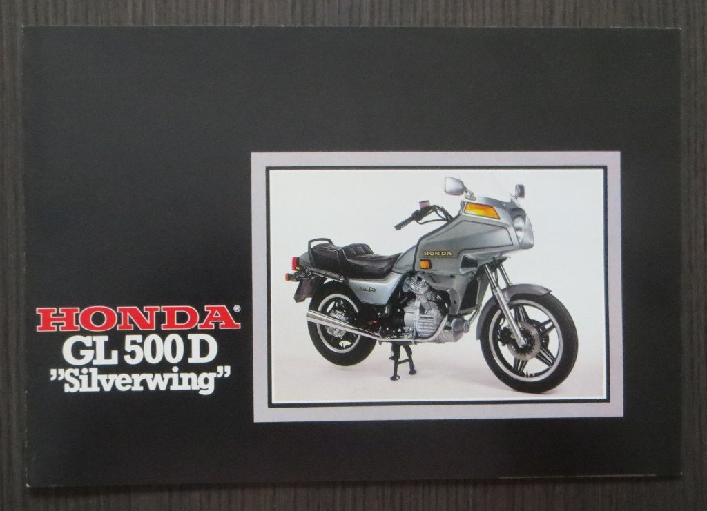 Folder Honda GL 500 D Silverwing - ca. 1981 - 4 blz (Ned.), Motoren, Handleidingen en Instructieboekjes, Honda, Verzenden